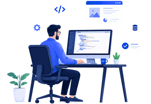 Software development illustration